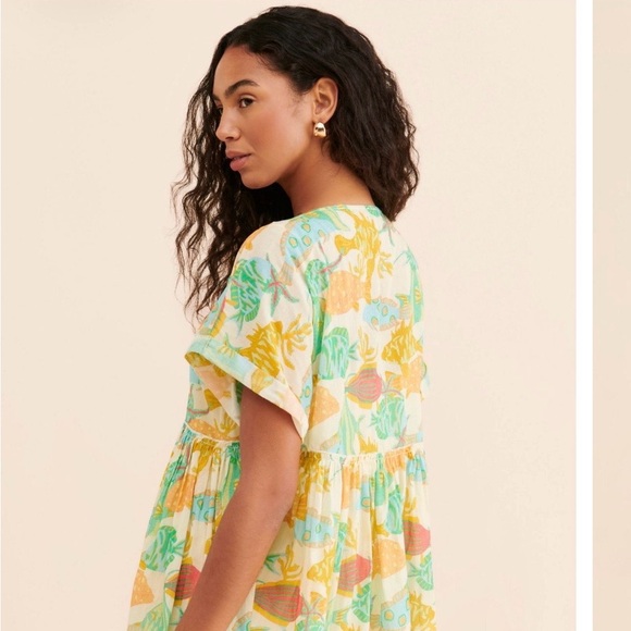 Free People Oceana Mini Dress Size Large 100% Cotton - Picture 8 of 8